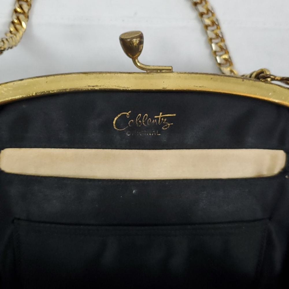 Vintage Coblentz bag velvet metal detail purse - Picture 6 of 10